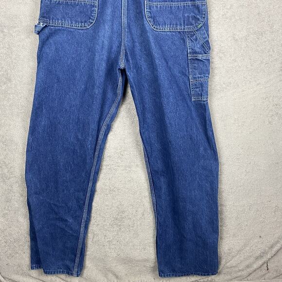 Key Imperial Overalls Mens Large Denim Workwear Made USA 90s Chorecore - Picture 7 of 12